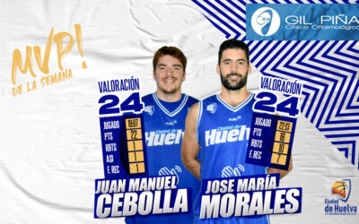 Juan Manuel Cebolla y José María Morales comparten el MVP Gil Piña de la Jornada 17