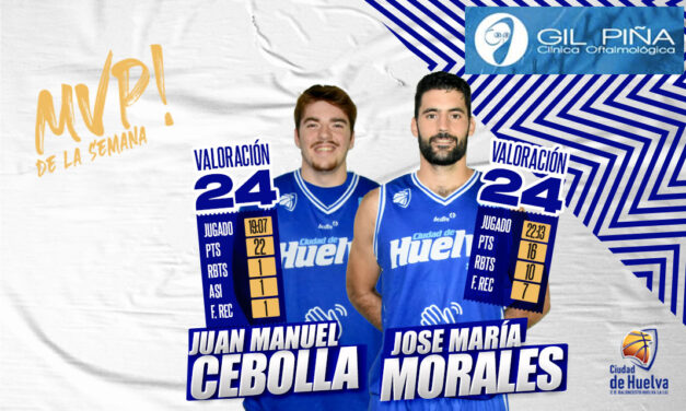 Juan Manuel Cebolla y José María Morales comparten el MVP Gil Piña de la Jornada 17